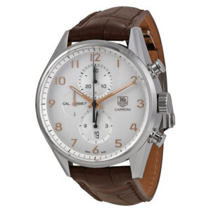 Tag Heuer Carrera Calibre 1887 White Dial Brown Leather