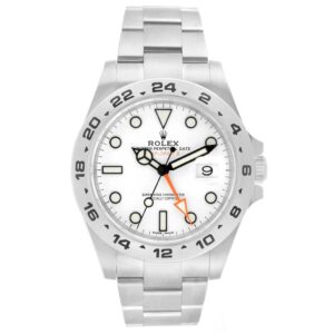 Rolex Explorer II Swiss Replica Watch | 3285 Super Clone Swiss Movement | White Dial Ref 226570