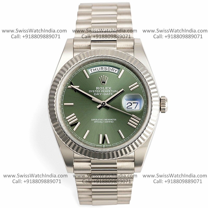 rolex day date green dial replica watch