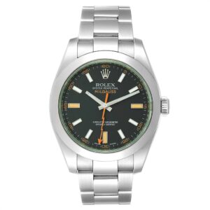 Rolex Milgauss Swiss Replica Watch | 3131 Super Clone Swiss Movement | Black Dial Ref 116400GV