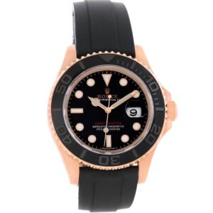 Rolex Yacht Master Swiss Replica Watch | 3235 Super Clone Swiss Movement | OysterFlex Rubber Strap Ref 126655