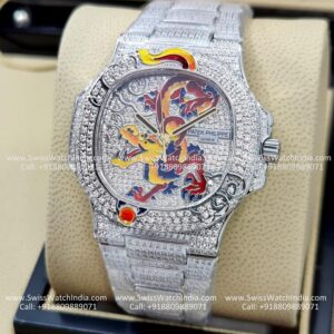 patek philippe iced out swiss clone watch